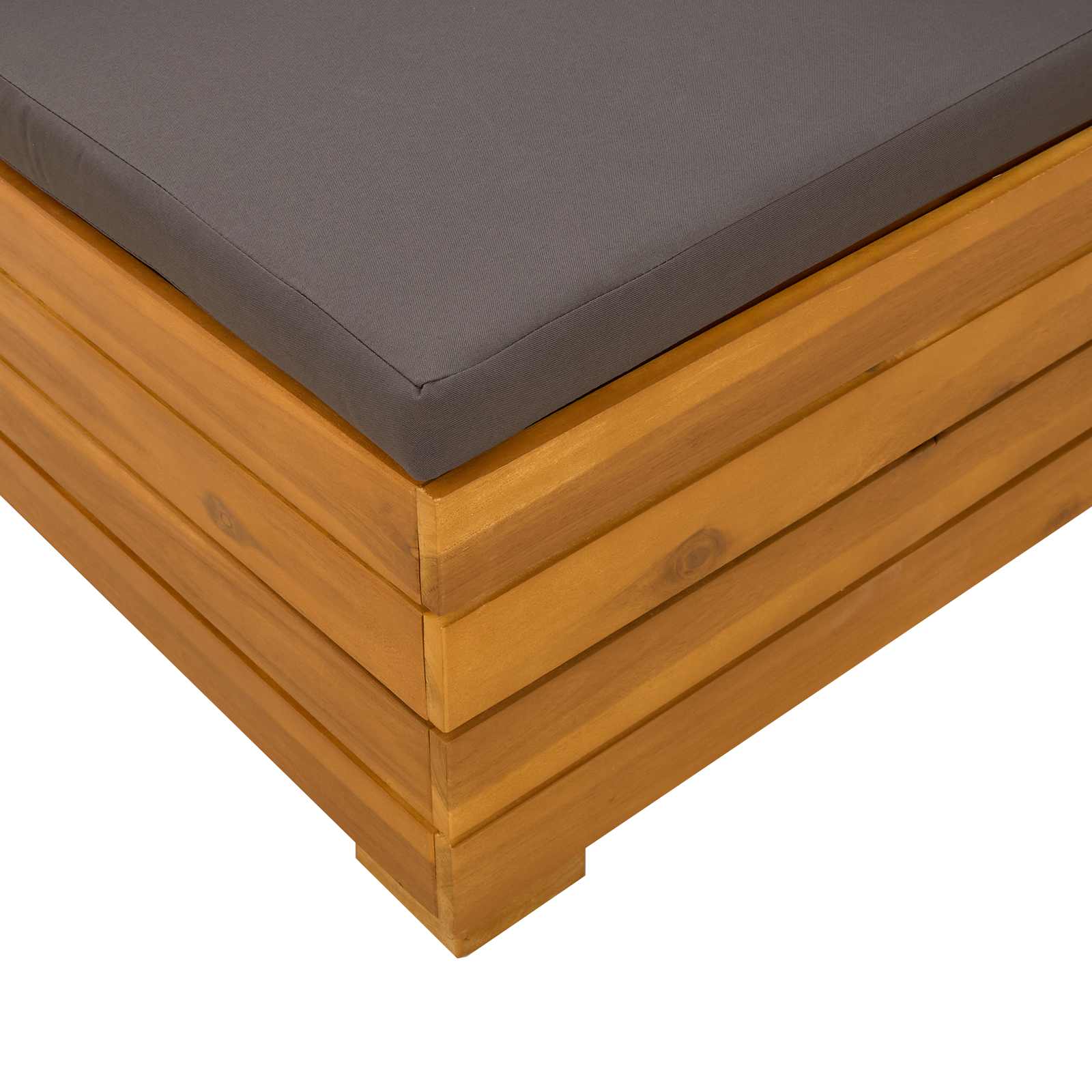 Set Lounge da Giardino 2 Pezzo Marrone Legno di Acacia Massello | homemem39