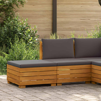 Set Lounge da Giardino 2 Pezzo Marrone Legno di Acacia Massello | homemem39