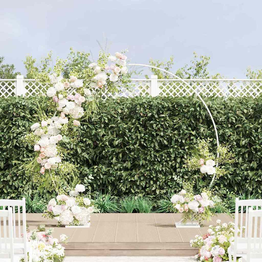 Arco Nuziale Bianco 220 x 45 x 200 cm Acciaio | homemem39