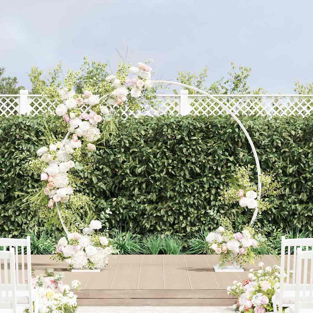 Arco Nuziale Bianco 220 x 45 x 200 cm Acciaio | homemem39
