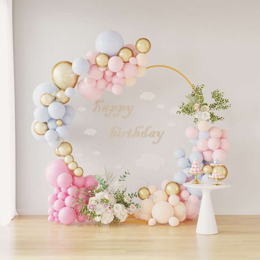 Arco Nuziale Oro 195 x 35 x 211 cm Acciaio | homemem39