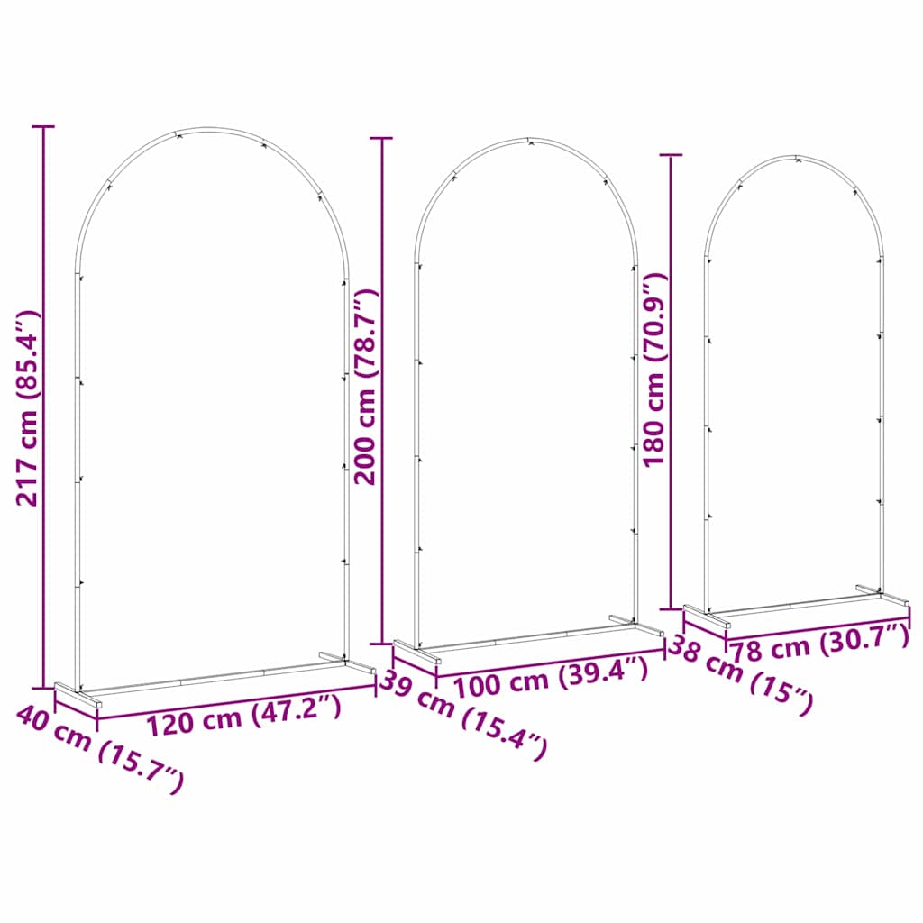 Arco Nuziale 3 pcs Oro Acciaio | homemem39