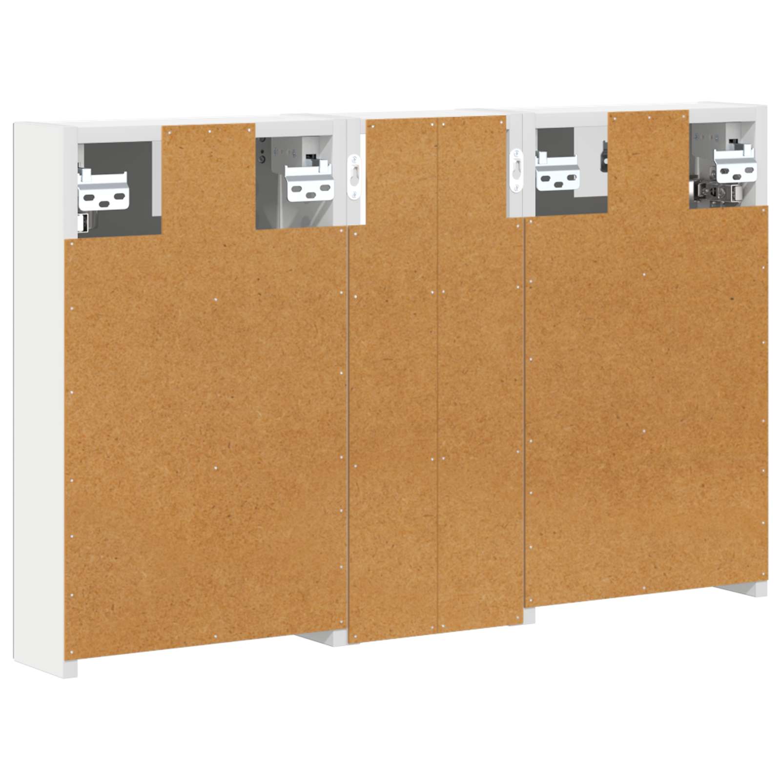 Set di Armadi da Bagno con lo scaffale 3 pcs 80 x 10,5 x 50 cm | homemem39