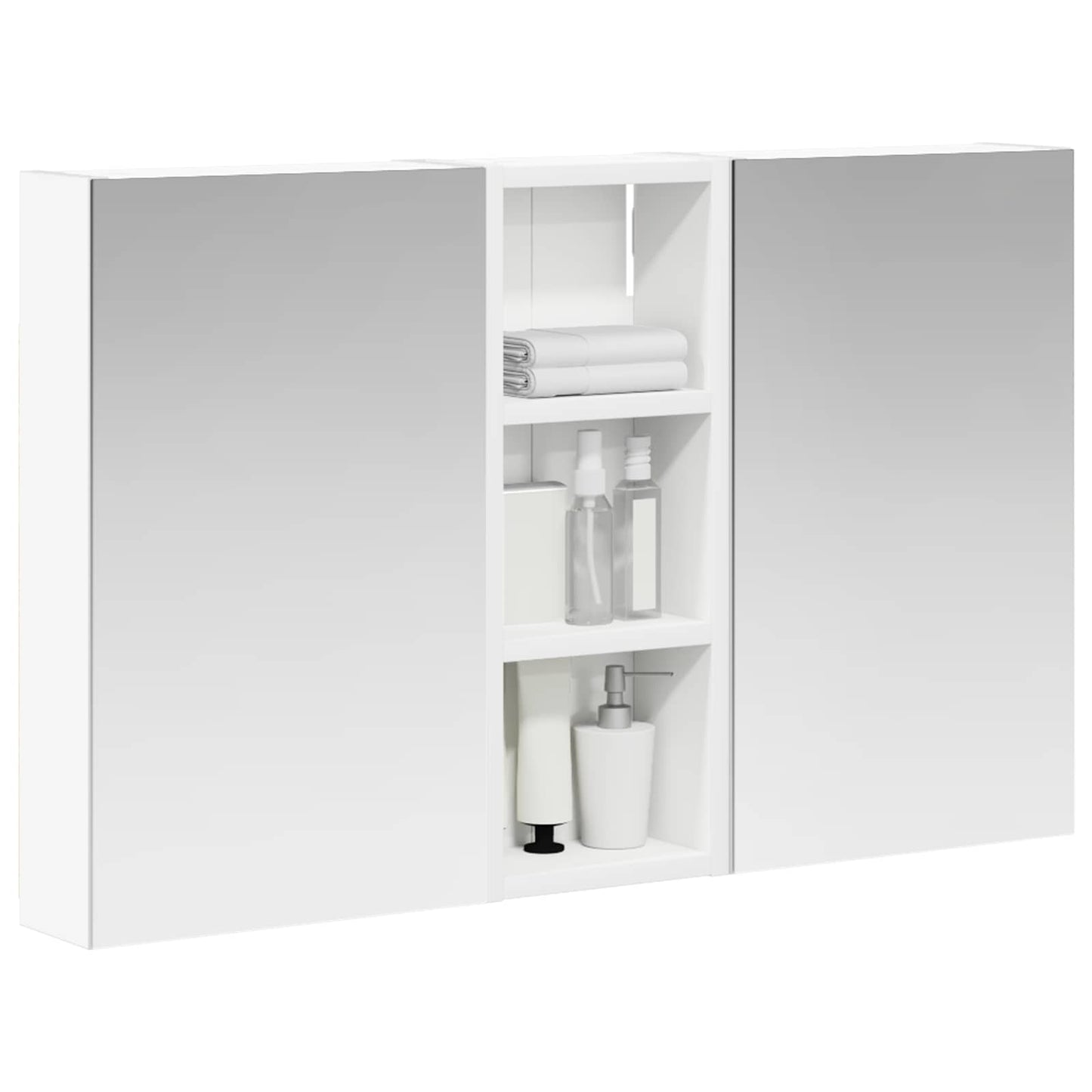 Set di Armadi da Bagno con lo scaffale 3 pcs 80 x 10,5 x 50 cm