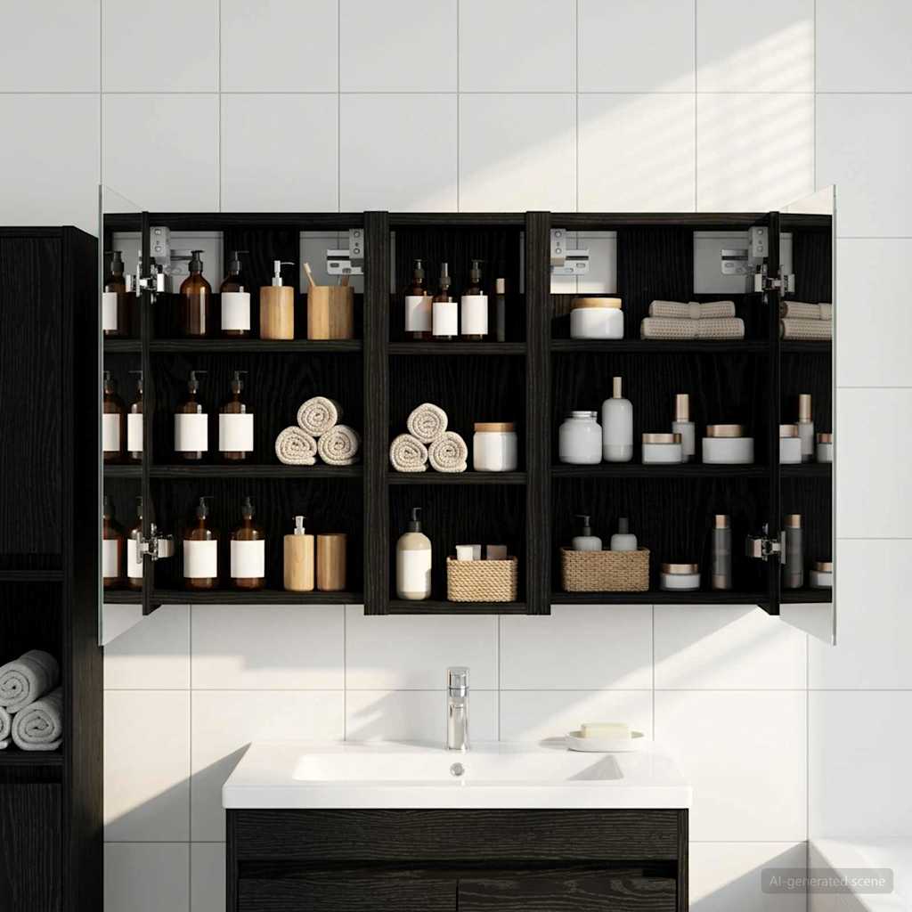 Set di Armadi da Bagno con lo scaffale 3 pcs 80 x 10,5 x 50 cm | homemem39