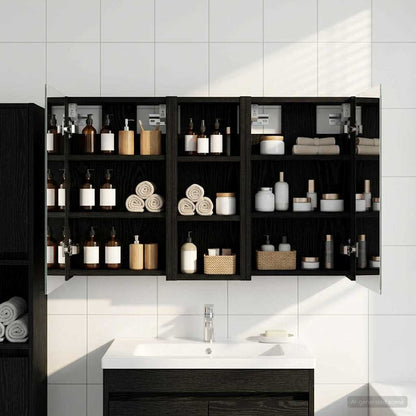 Set di Armadi da Bagno con lo scaffale 3 pcs 80 x 10,5 x 50 cm | homemem39