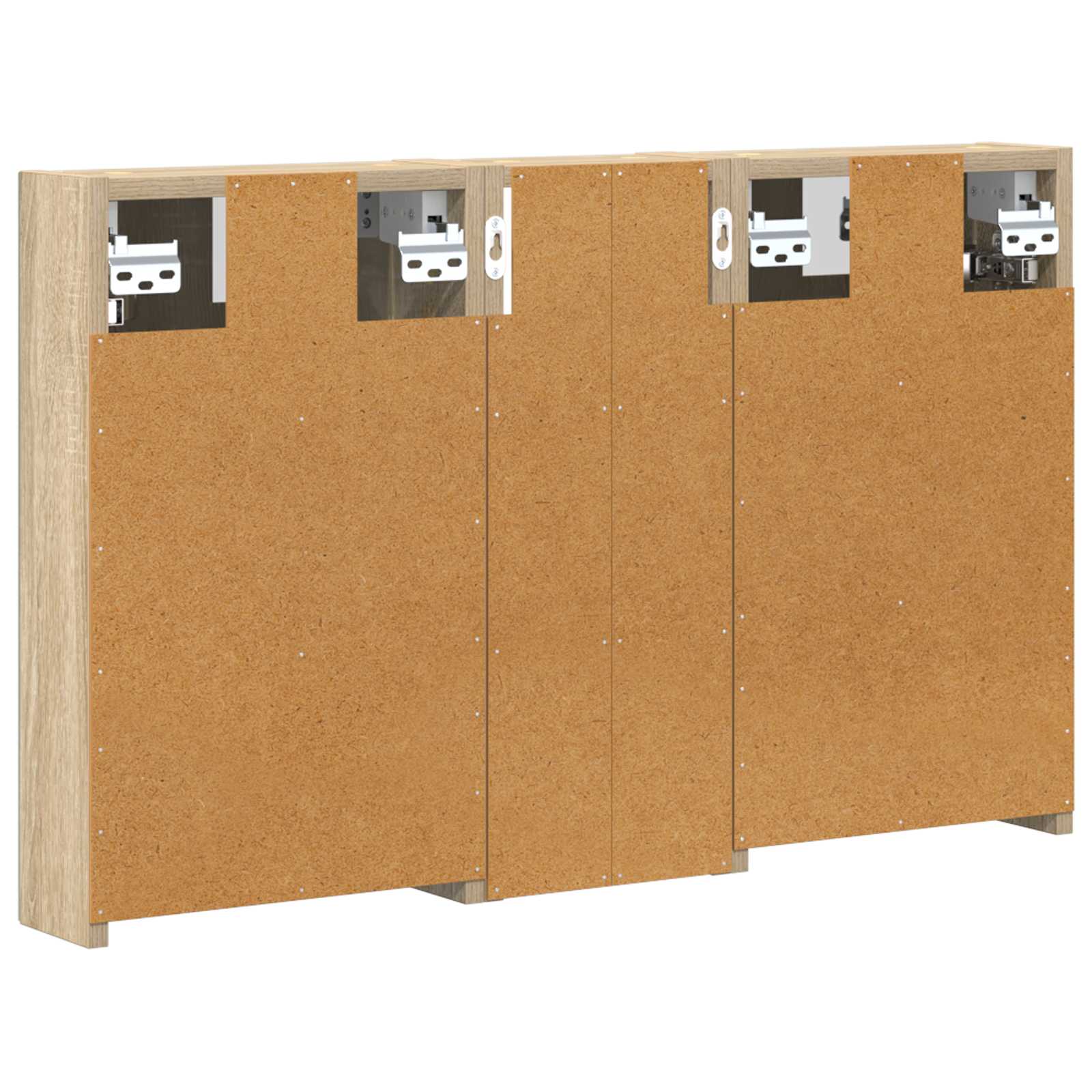 Set di Armadi da Bagno con lo scaffale 3 pcs 80 x 10,5 x 50 cm | homemem39