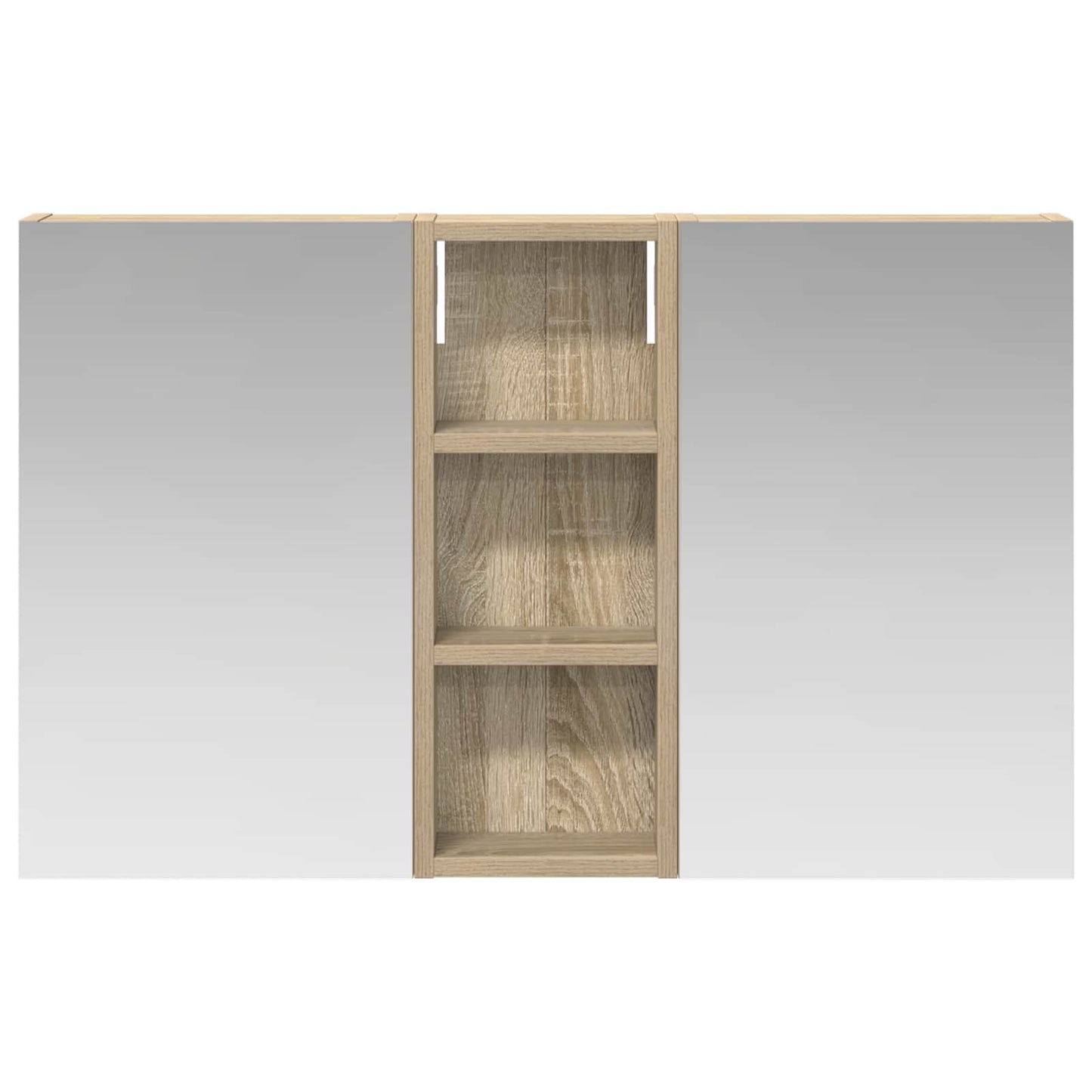 Set di Armadi da Bagno con lo scaffale 3 pcs 80 x 10,5 x 50 cm | homemem39