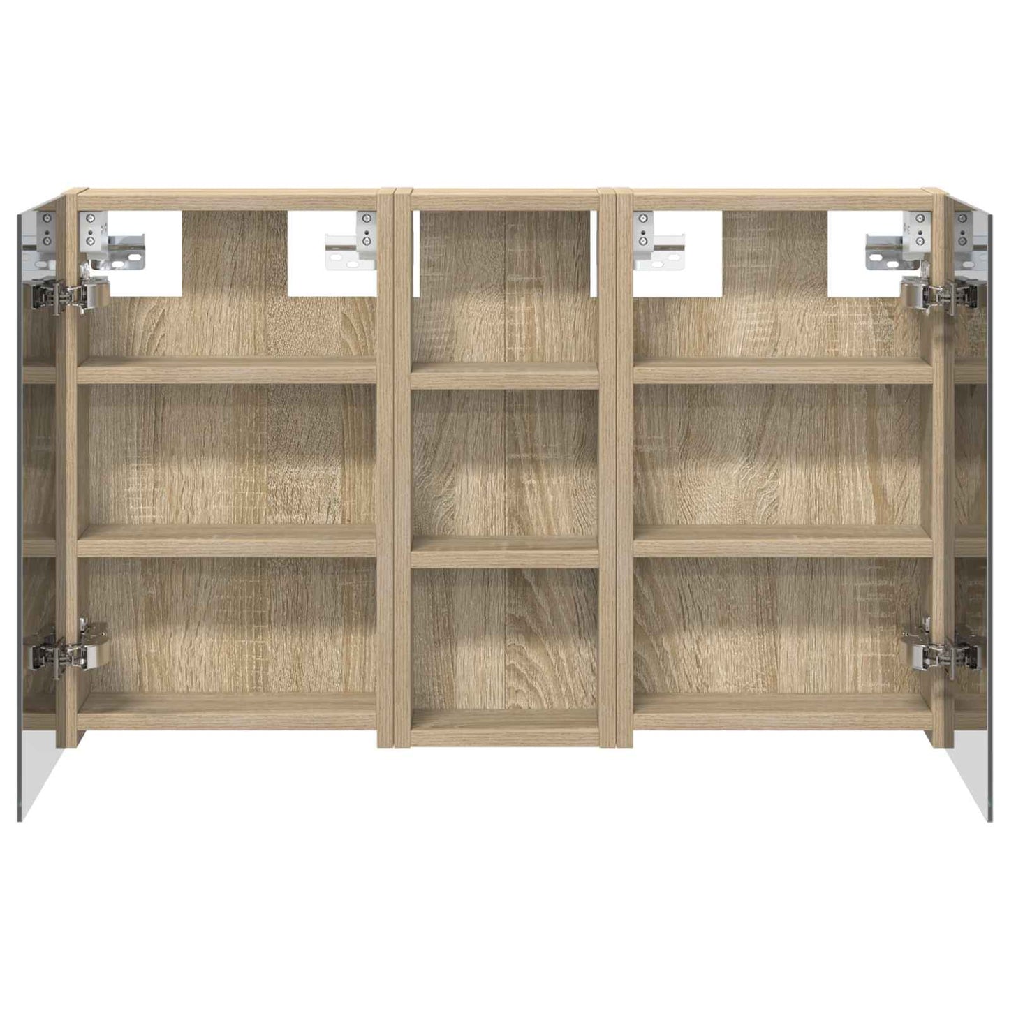 Set di Armadi da Bagno con lo scaffale 3 pcs 80 x 10,5 x 50 cm | homemem39