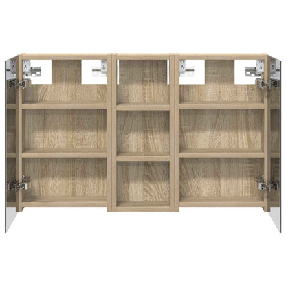 Set di Armadi da Bagno con lo scaffale 3 pcs 80 x 10,5 x 50 cm | homemem39