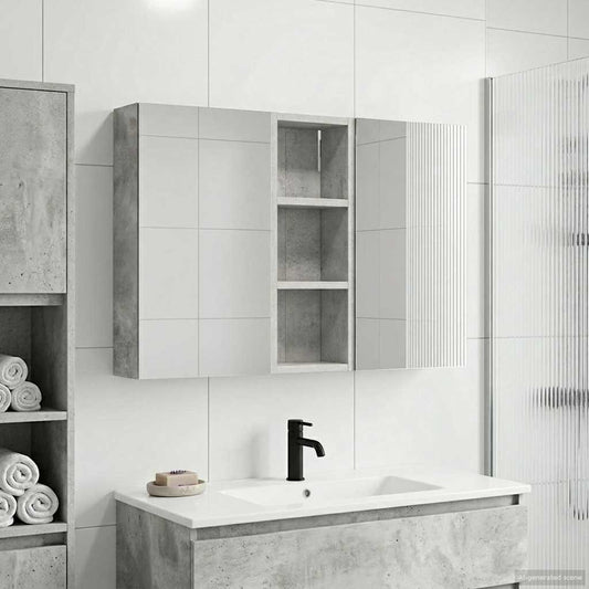 Set di Armadi da Bagno con lo scaffale 3 pcs 80 x 10,5 x 50 cm | homemem39