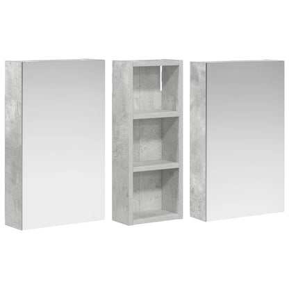 Set di Armadi da Bagno con lo scaffale 3 pcs 80 x 10,5 x 50 cm | homemem39