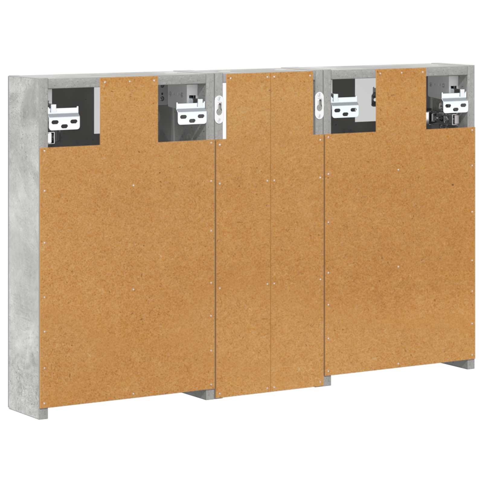 Set di Armadi da Bagno con lo scaffale 3 pcs 80 x 10,5 x 50 cm | homemem39