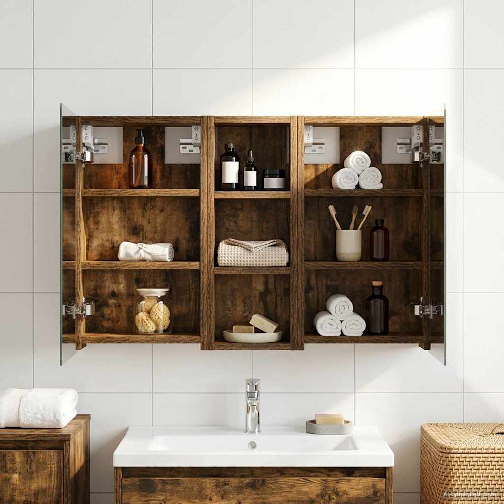 Set di Armadi da Bagno con lo scaffale 3 pcs 80 x 10,5 x 50 cm | homemem39
