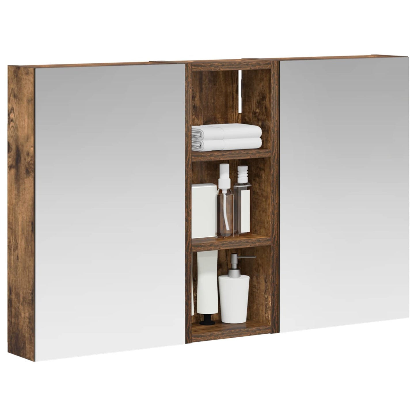 Set di Armadi da Bagno con lo scaffale 3 pcs 80 x 10,5 x 50 cm | homemem39