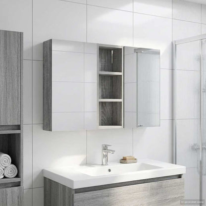 Set di Armadi da Bagno con lo scaffale 3 pcs 80 x 10,5 x 50 cm | homemem39