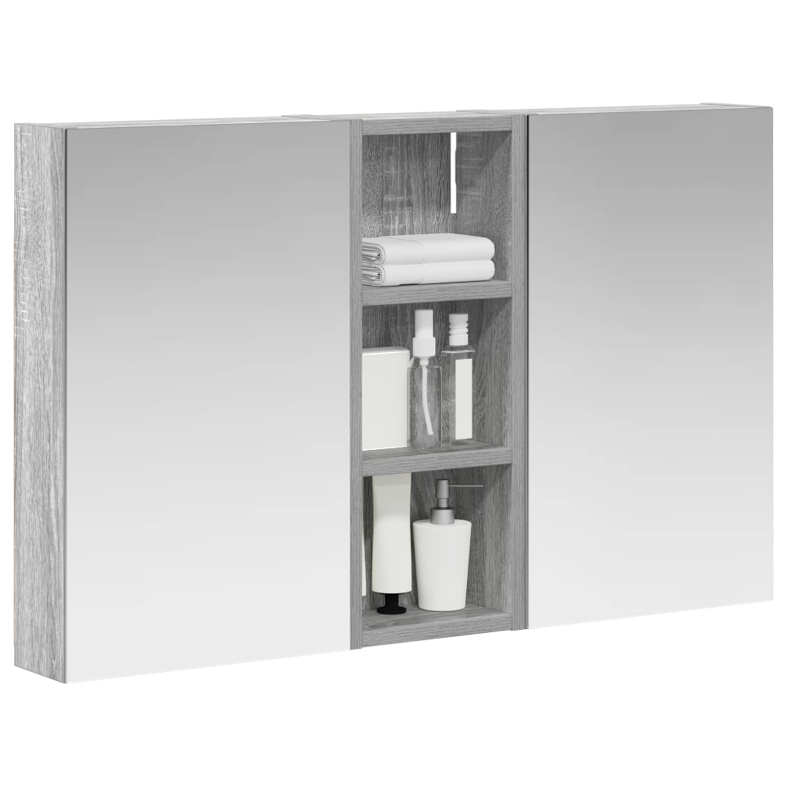 Set di Armadi da Bagno con lo scaffale 3 pcs 80 x 10,5 x 50 cm | homemem39