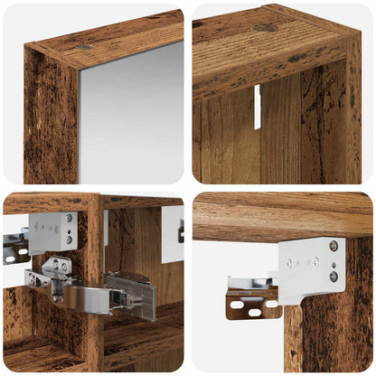 Set di Armadi da Bagno con lo scaffale 3 pcs 80 x 10,5 x 50 cm | homemem39