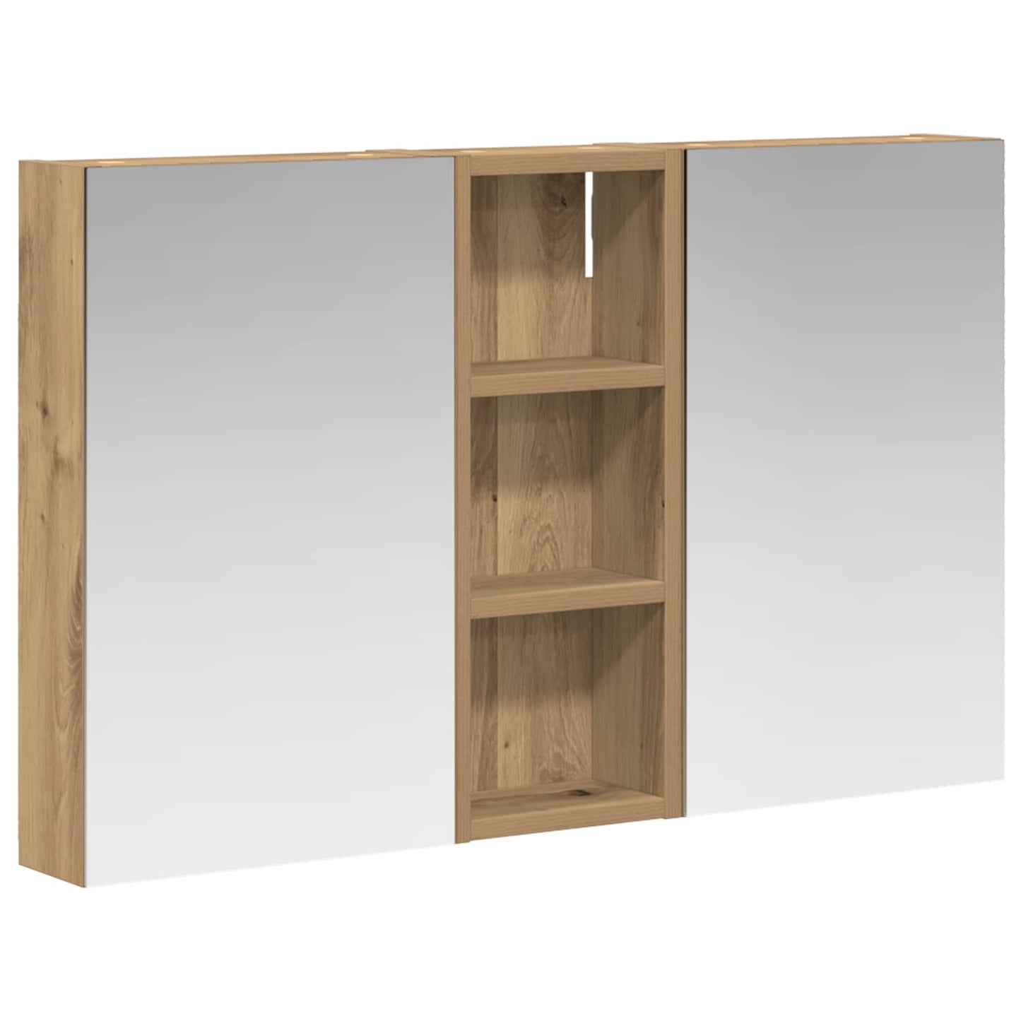 Set di Armadi da Bagno con lo scaffale 3 pcs 80 x 10,5 x 50 cm | homemem39