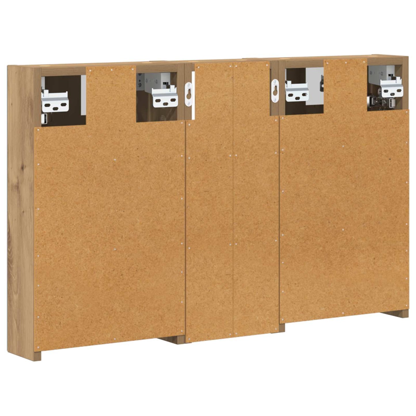 Set di Armadi da Bagno con lo scaffale 3 pcs 80 x 10,5 x 50 cm | homemem39