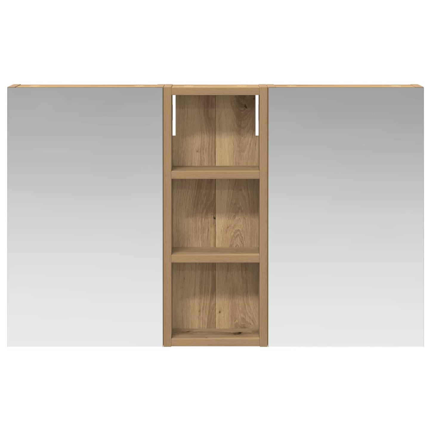 Set di Armadi da Bagno con lo scaffale 3 pcs 80 x 10,5 x 50 cm | homemem39