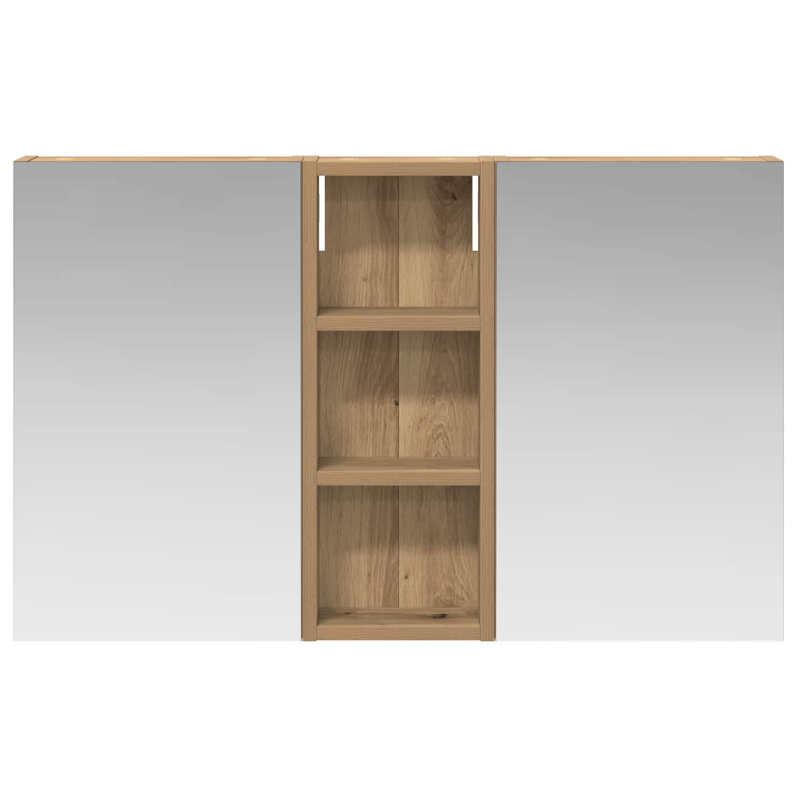 Set di Armadi da Bagno con lo scaffale 3 pcs 80 x 10,5 x 50 cm | homemem39