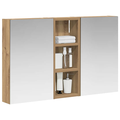 Set di Armadi da Bagno con lo scaffale 3 pcs 80 x 10,5 x 50 cm | homemem39