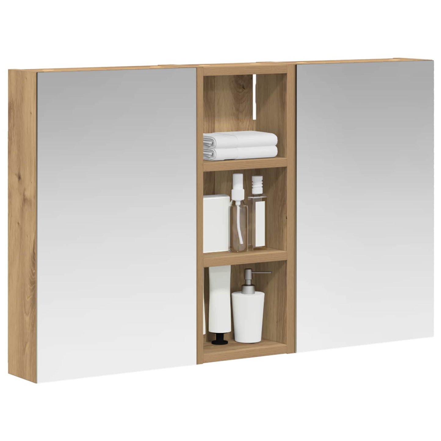 Set di Armadi da Bagno con lo scaffale 3 pcs 80 x 10,5 x 50 cm