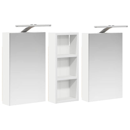 Set di Armadi da Bagno con lo scaffale 3 pcs 80 x 10,5 x 50 cm