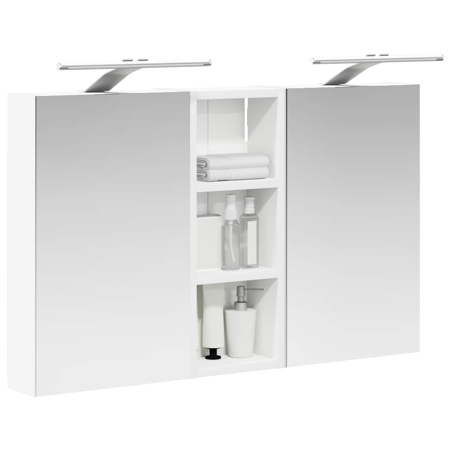 Set di Armadi da Bagno con lo scaffale 3 pcs 80 x 10,5 x 50 cm