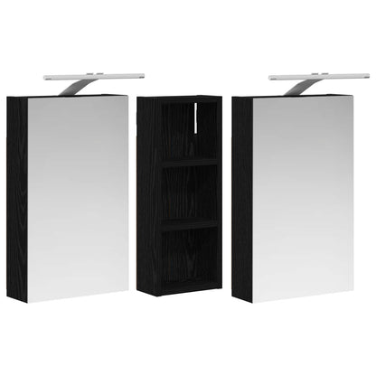 Set di Armadi da Bagno con lo scaffale 3 pcs 80 x 10,5 x 50 cm