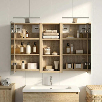 Set di Armadi da Bagno con lo scaffale 3 pcs 80 x 10,5 x 50 cm | homemem39