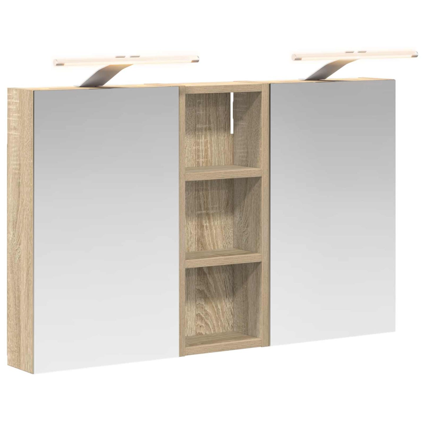 Set di Armadi da Bagno con lo scaffale 3 pcs 80 x 10,5 x 50 cm