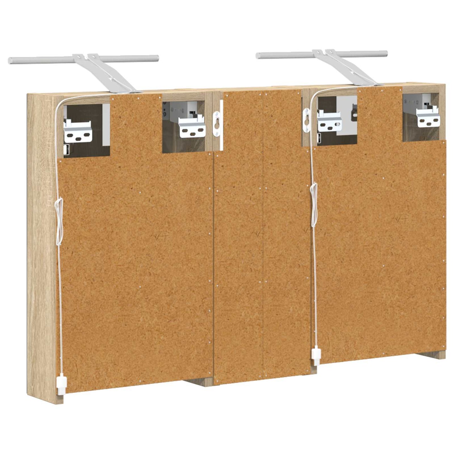 Set di Armadi da Bagno con lo scaffale 3 pcs 80 x 10,5 x 50 cm | homemem39