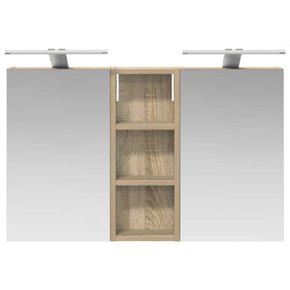 Set di Armadi da Bagno con lo scaffale 3 pcs 80 x 10,5 x 50 cm | homemem39