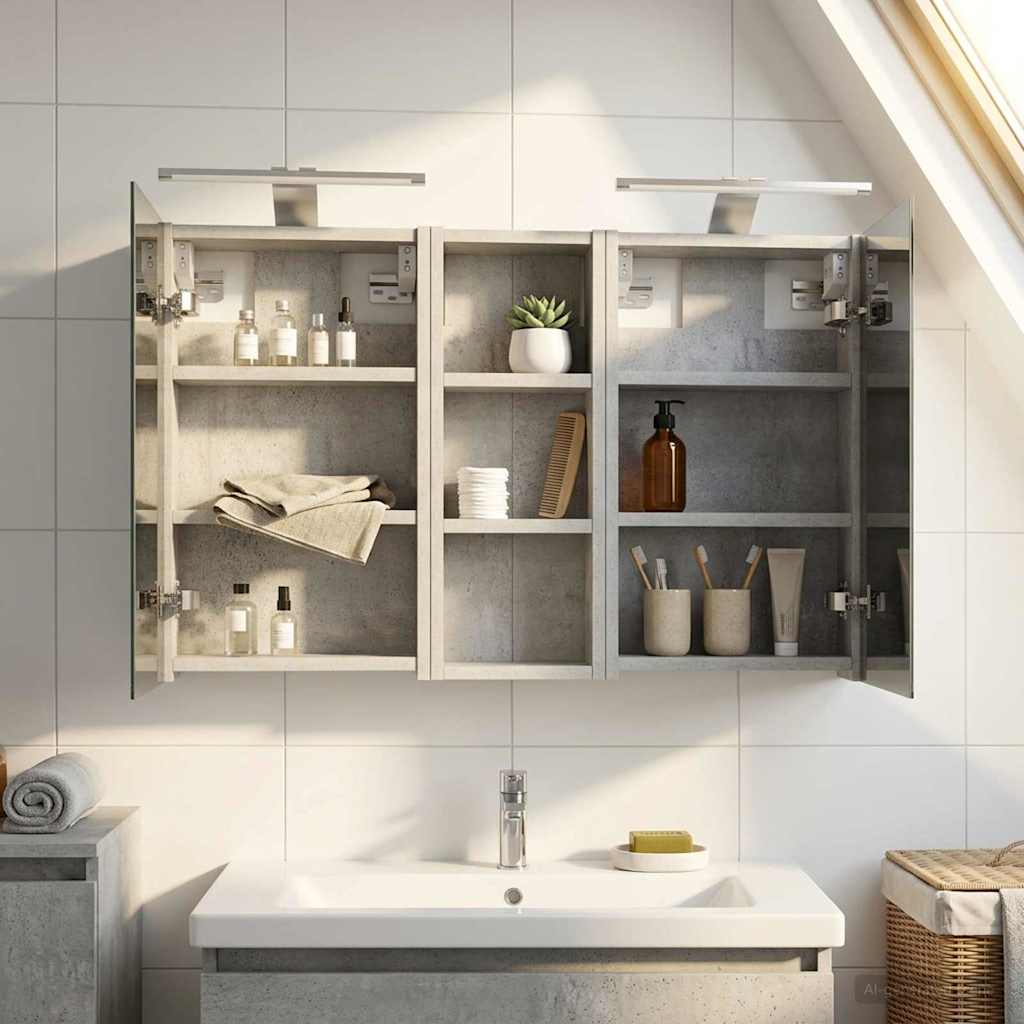 Set di Armadi da Bagno con lo scaffale 3 pcs 80 x 10,5 x 50 cm | homemem39