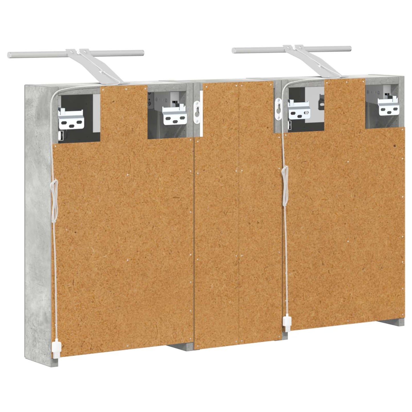 Set di Armadi da Bagno con lo scaffale 3 pcs 80 x 10,5 x 50 cm | homemem39