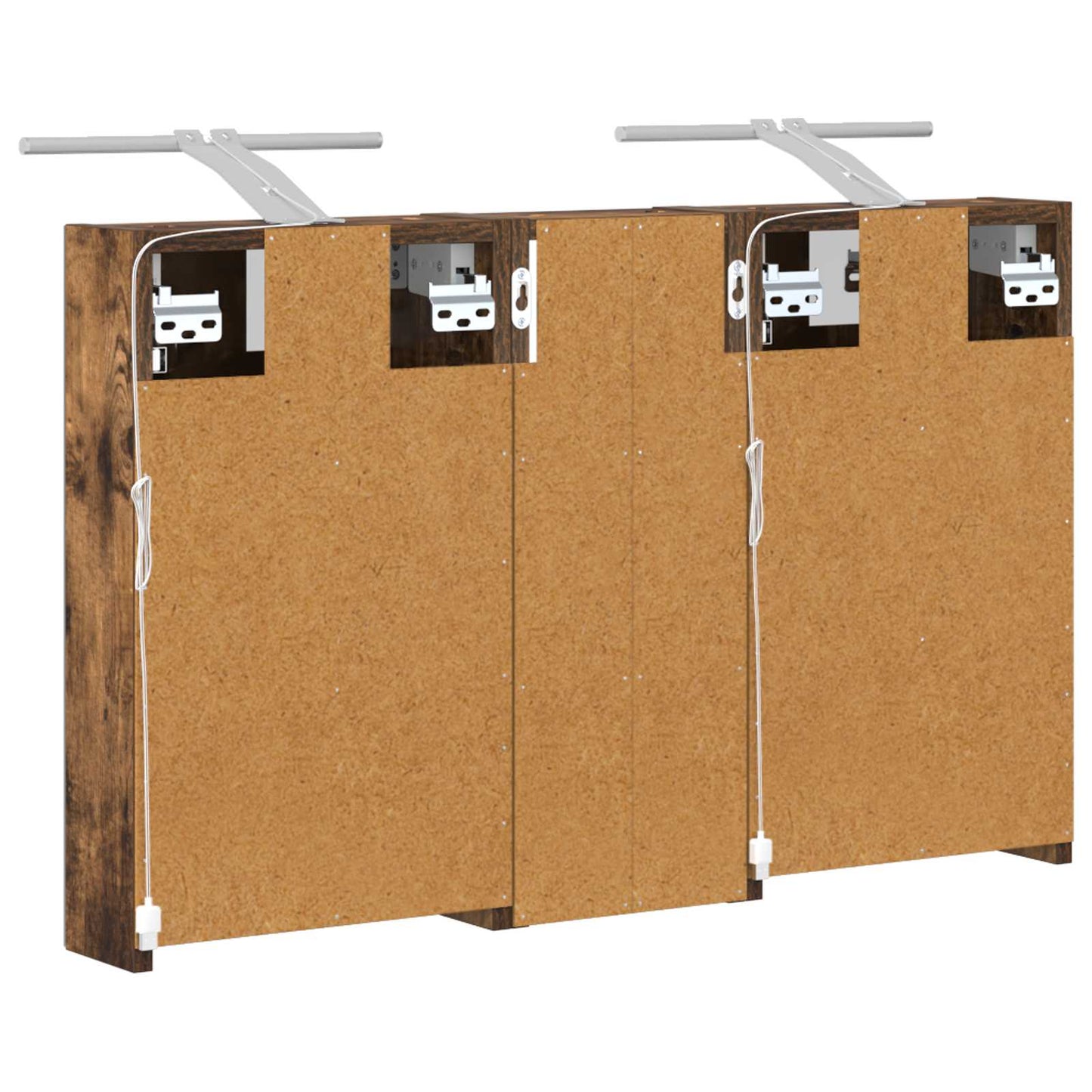 Set di Armadi da Bagno con lo scaffale 3 pcs 80 x 10,5 x 50 cm | homemem39