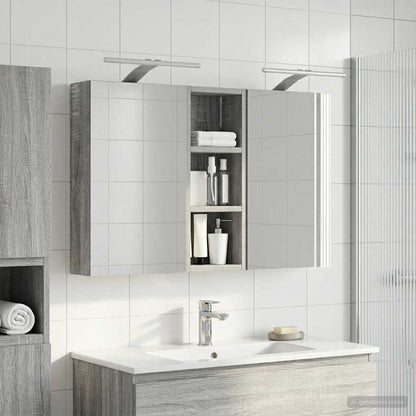 Set di Armadi da Bagno con lo scaffale 3 pcs 80 x 10,5 x 50 cm
