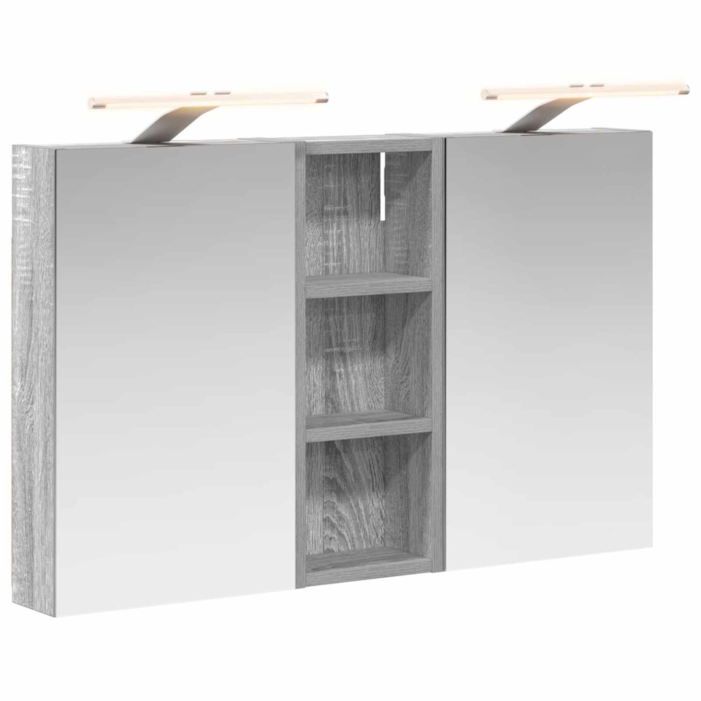Set di Armadi da Bagno con lo scaffale 3 pcs 80 x 10,5 x 50 cm