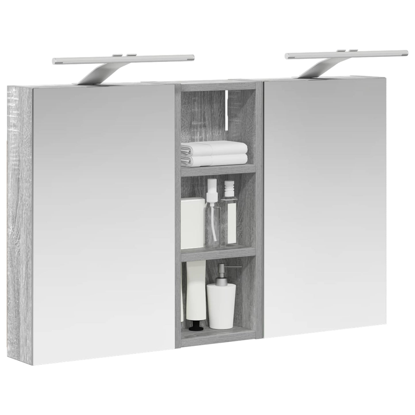 Set di Armadi da Bagno con lo scaffale 3 pcs 80 x 10,5 x 50 cm | homemem39
