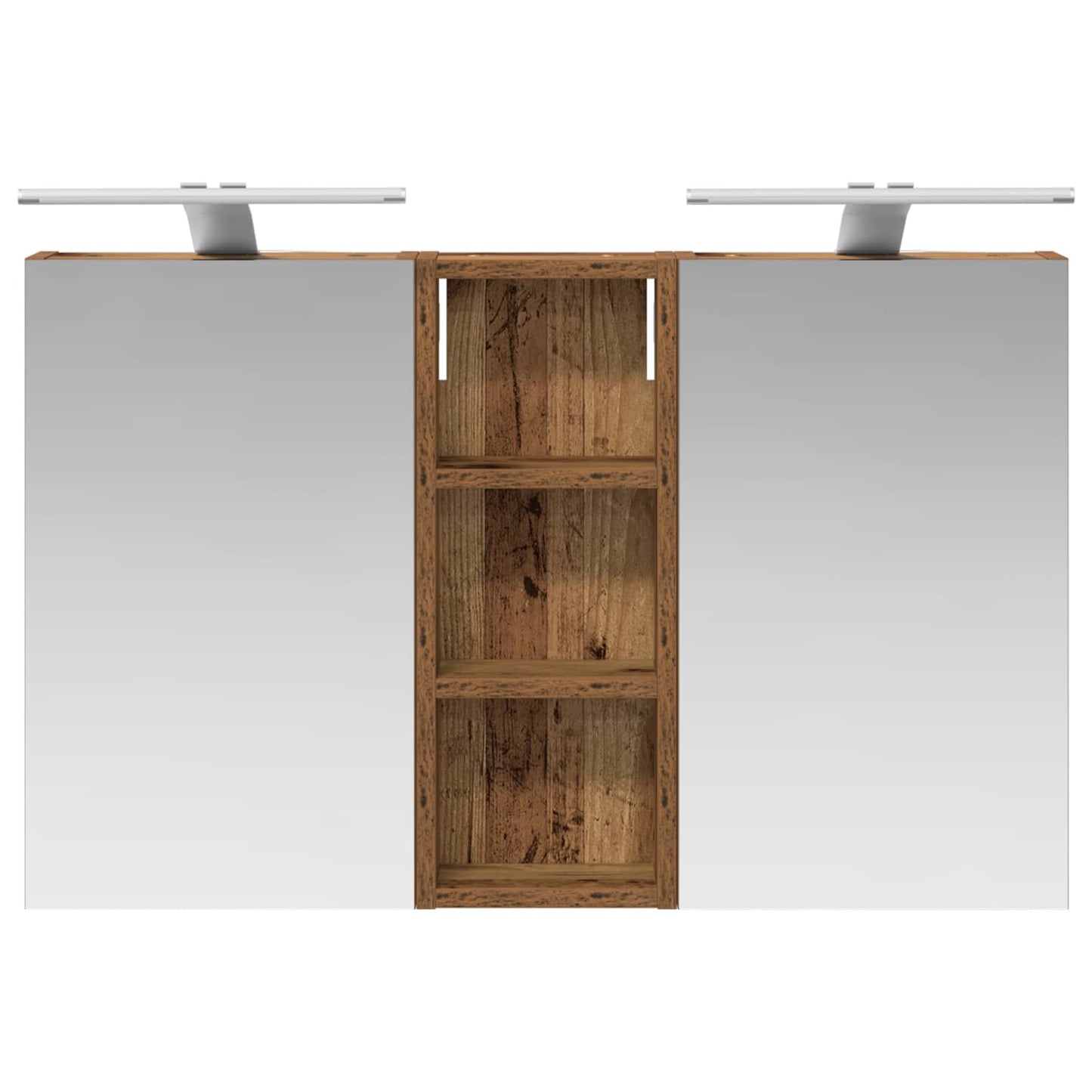 Set di Armadi da Bagno con lo scaffale 3 pcs 80 x 10,5 x 50 cm