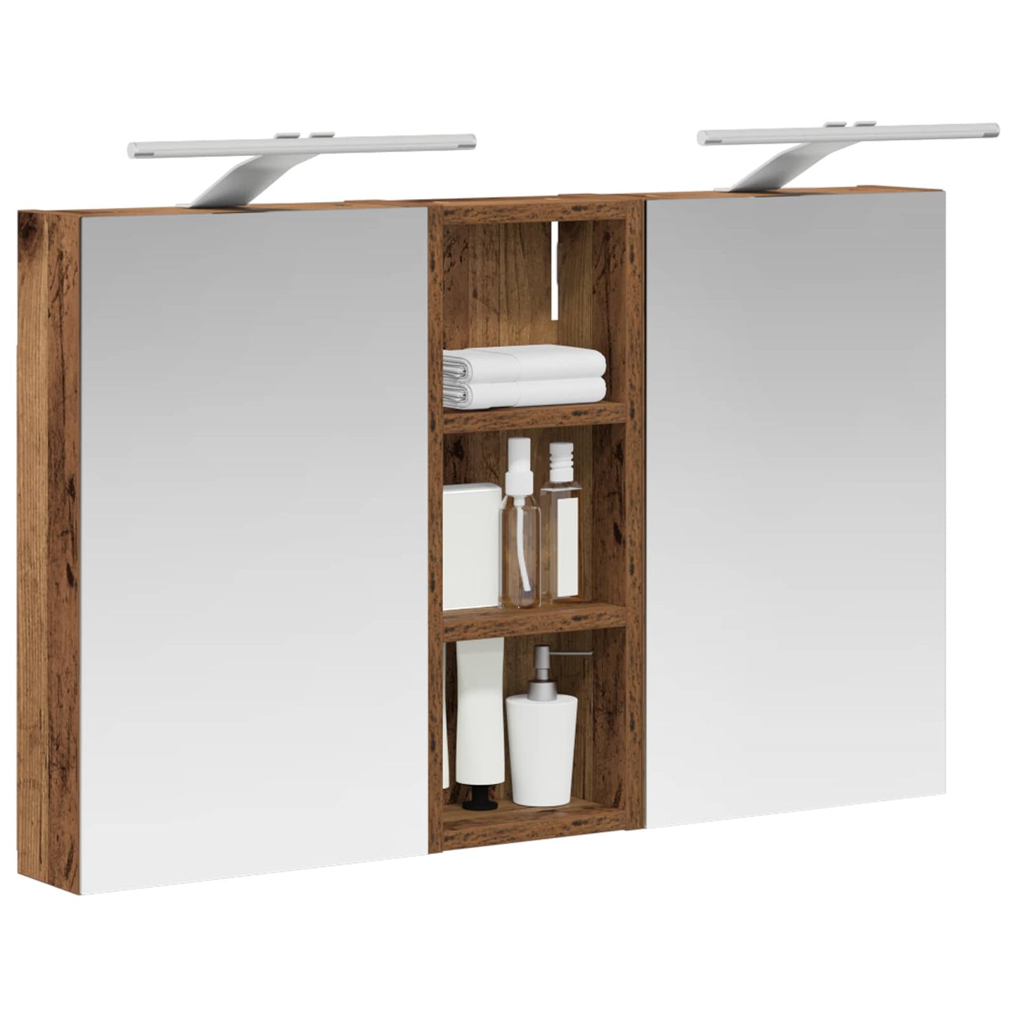 Set di Armadi da Bagno con lo scaffale 3 pcs 80 x 10,5 x 50 cm