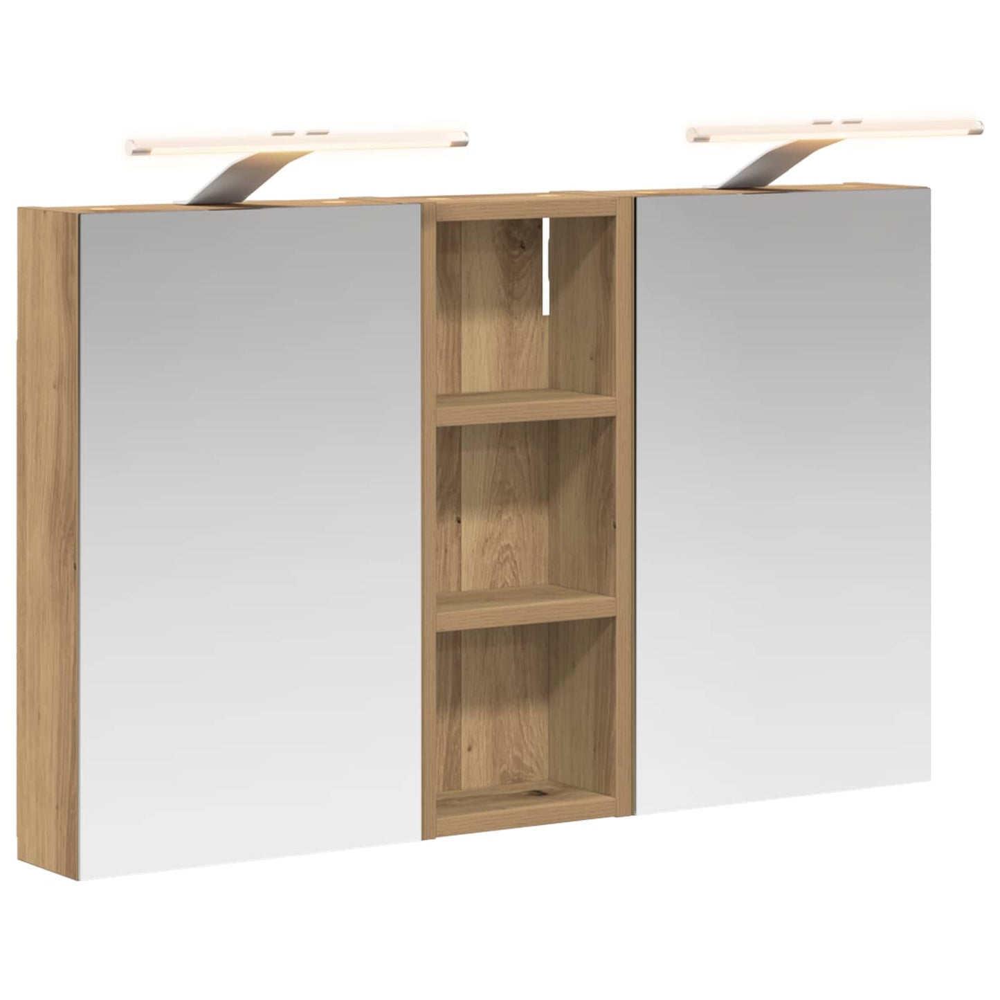 Set di Armadi da Bagno con lo scaffale 3 pcs 80 x 10,5 x 50 cm