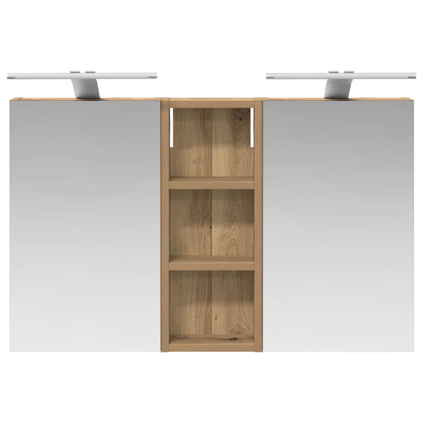 Set di Armadi da Bagno con lo scaffale 3 pcs 80 x 10,5 x 50 cm | homemem39