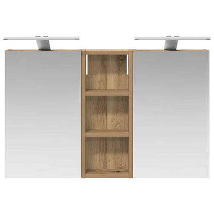 Set di Armadi da Bagno con lo scaffale 3 pcs 80 x 10,5 x 50 cm | homemem39