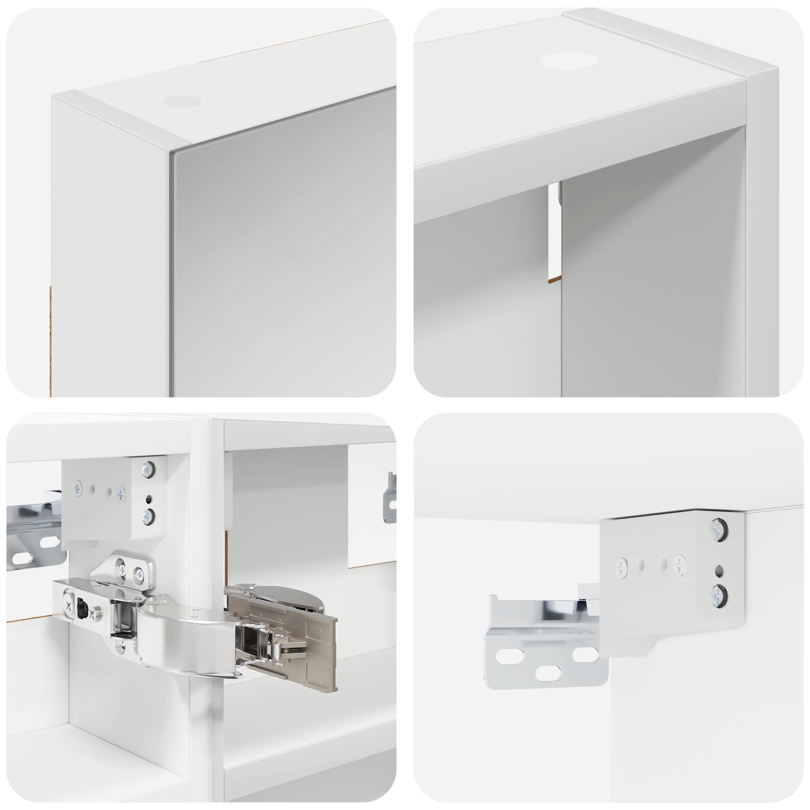 Set di Armadi da Bagno con lo scaffale 3 pcs 90 x 10,5 x 50 cm | homemem39
