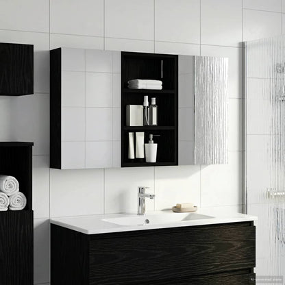 Set di Armadi da Bagno con lo scaffale 3 pcs 90 x 10,5 x 50 cm
