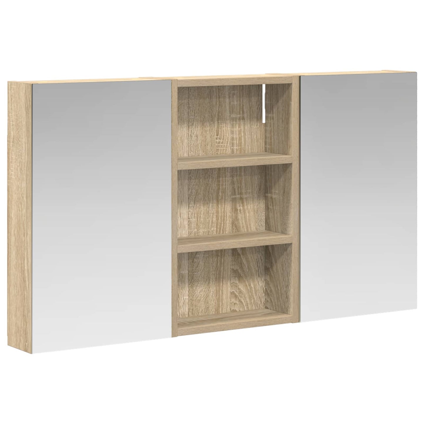 Set di Armadi da Bagno con lo scaffale 3 pcs 90 x 10,5 x 50 cm | homemem39