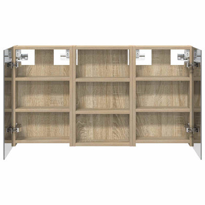 Set di Armadi da Bagno con lo scaffale 3 pcs 90 x 10,5 x 50 cm